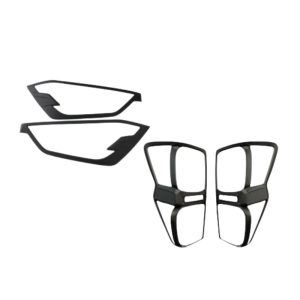 Head Light Tail Light Lamp Cover for Isuzu D max 2020/2021 Matte Black Trim RG01