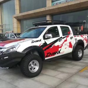 SLIMLINE JUNGLE FENDER FLARES FITS D-MAX DMAX 2012 - 2018 RT MODELS