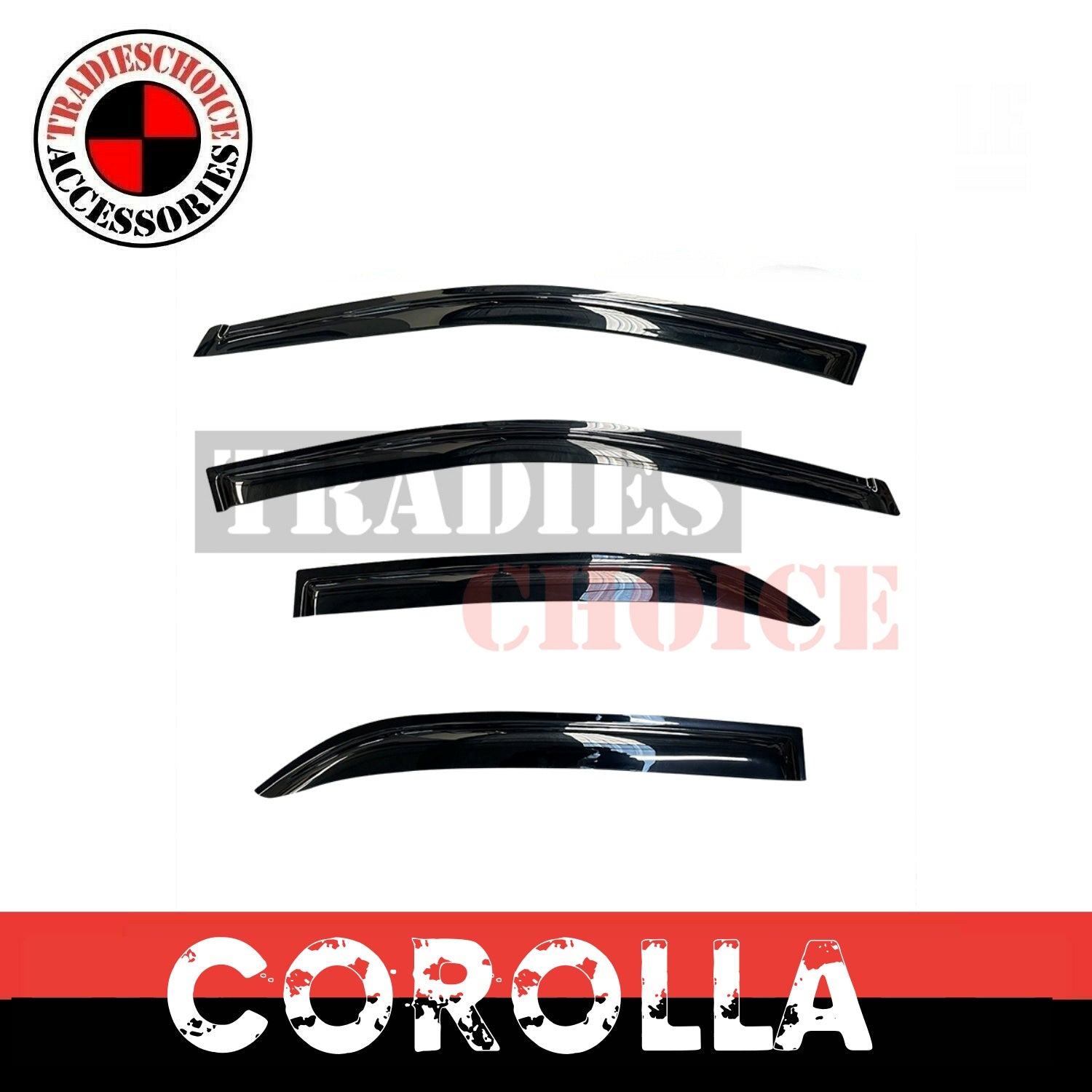 Weather shields for Toyota Corolla Sedan 01-07 Sun Visors