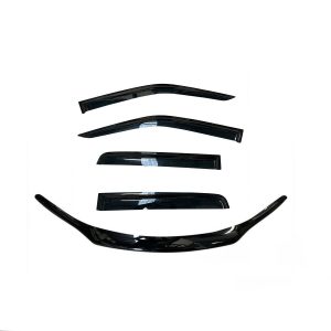 Bonnet Protector + Window Visor Weather Shield to suit Toyota Fortuner 2015-2020