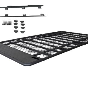 BRAND NEW Aluminium Full Length Flat Roof Rack For Landcruiser 200 Series With Brackets