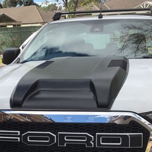 Bonnet Scoop Hood Raptor Style to suit Ford Ranger PX2 PX3 T7/8 15-20 Matte Black