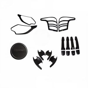 Head Tail Light Cover For Mitsubishi Triton MQ 15-18 Matte Black Gas Tank cover
