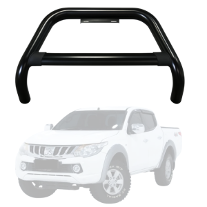Black Nudge Bar to Suit Mitsubishi Triton 2015-2018 | Matte Finish | Steel Construction