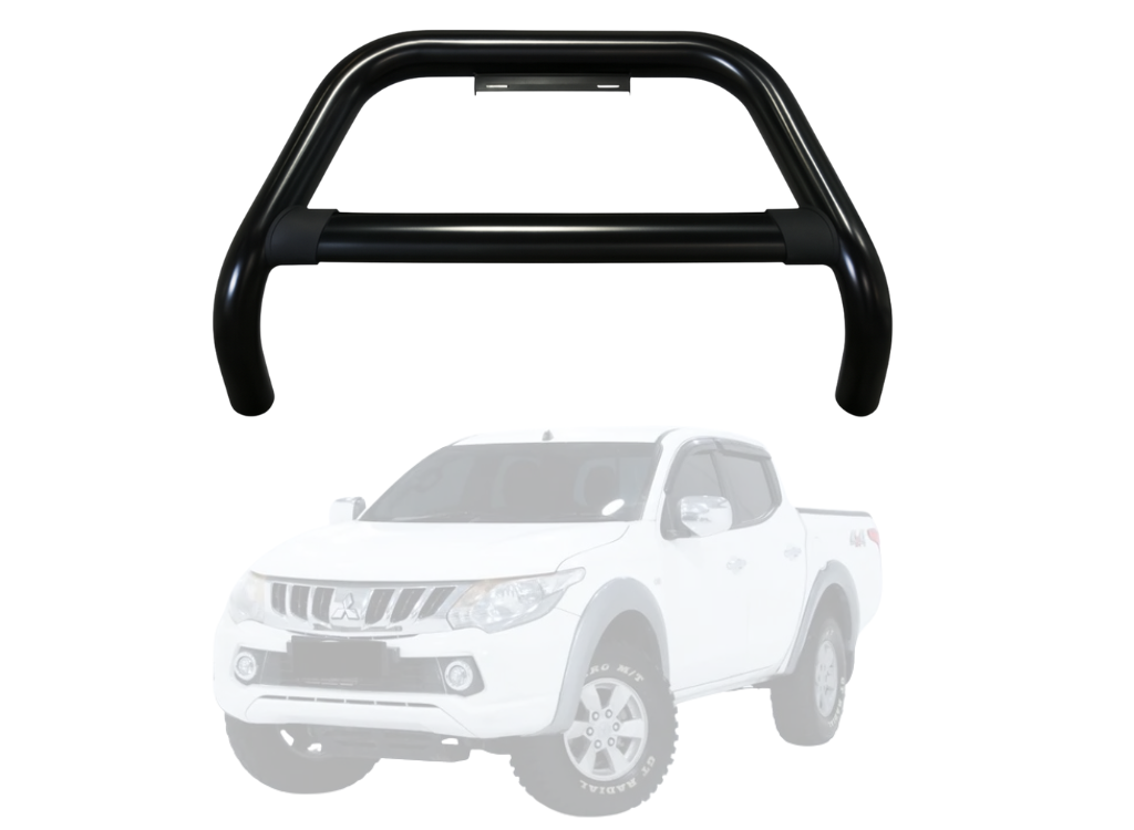 Black Nudge Bar to Suit Mitsubishi Triton 2015-2018 | Matte Finish | Steel Construction