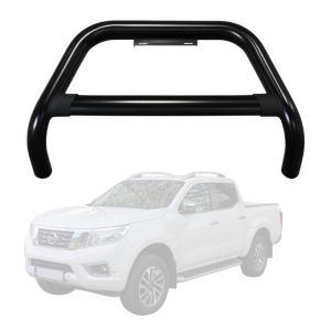 Black Nudge Bar to Suit Nissan Navara D40 2005-2015 Thai Built Only | Matte Finish | Steel Construction