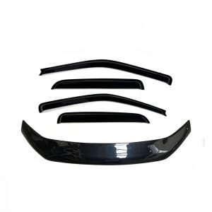 Bonnet Protector Weather Shields for Ford Ranger PK 2009-2011 Tinted Guard Black