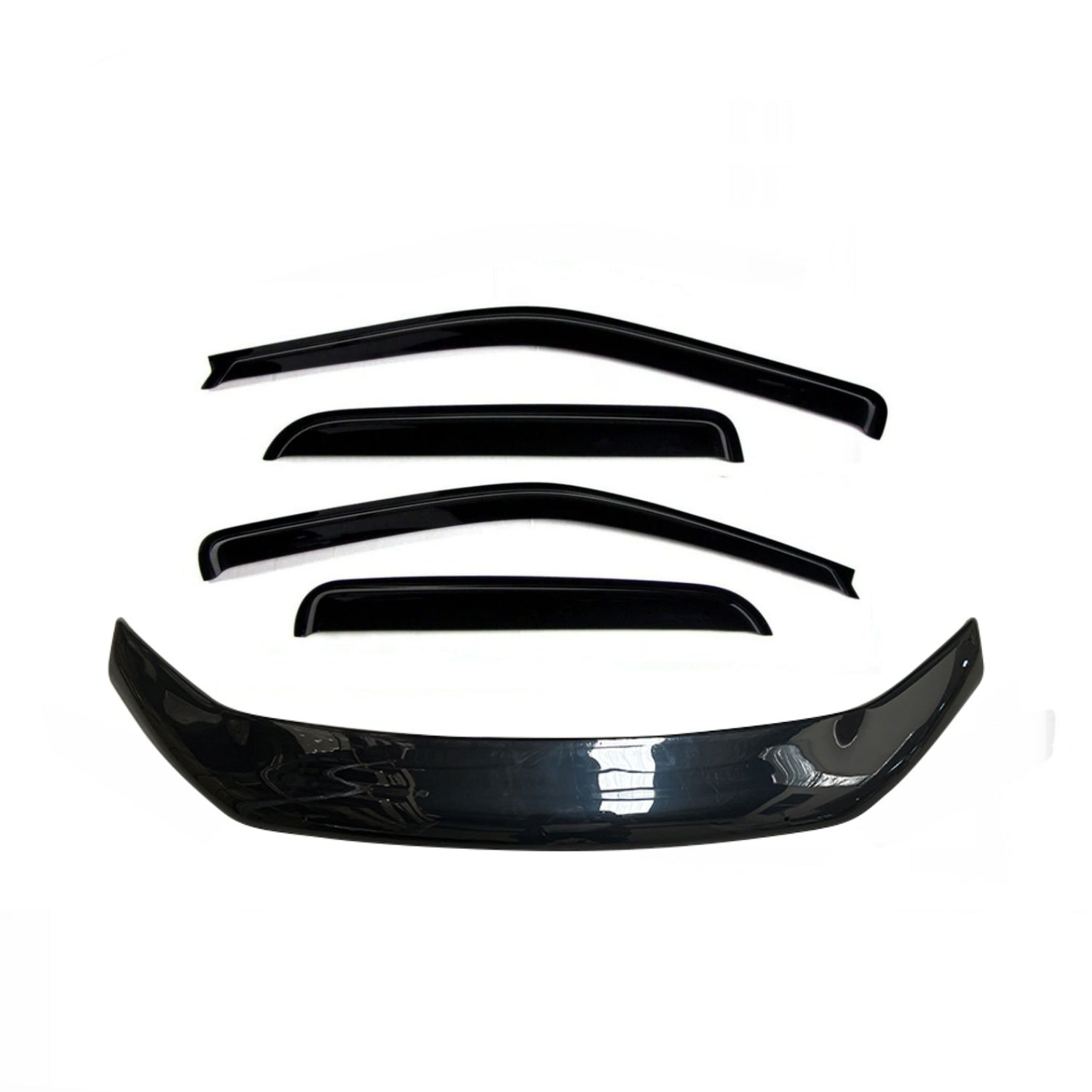 Bonnet Protector Weather Shields for Ford Ranger PK 2009-2011 Tinted Guard Black