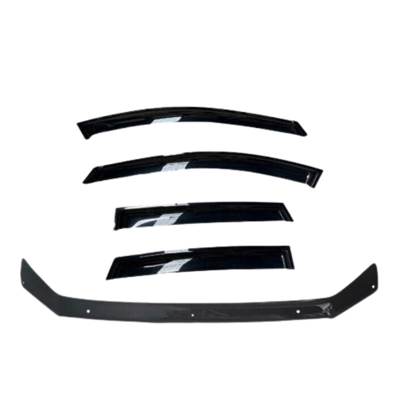 Bonnet Protector + Window Visors Weather shields to suit Ford Ranger NEXT GEN 2022-2025