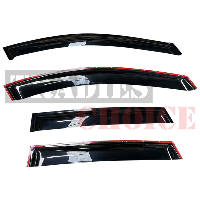 Black Bonnet Protector & Weathershields for Holden Captiva 2006-2010 - Image 7
