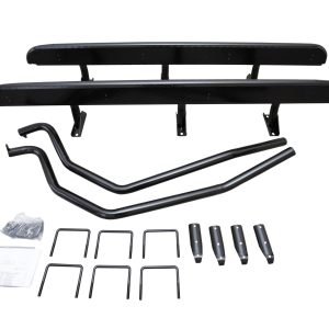Heavy Duty Steel Side Steps with Brush Bars for Nissan Navara D22 1997-15