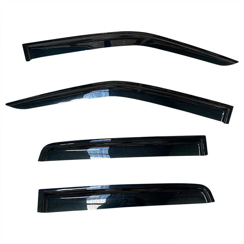 TRADIESCHOICE Weathershields for Nissan Navara D40 Door Window Visors 2006-2014 | Weather Shields