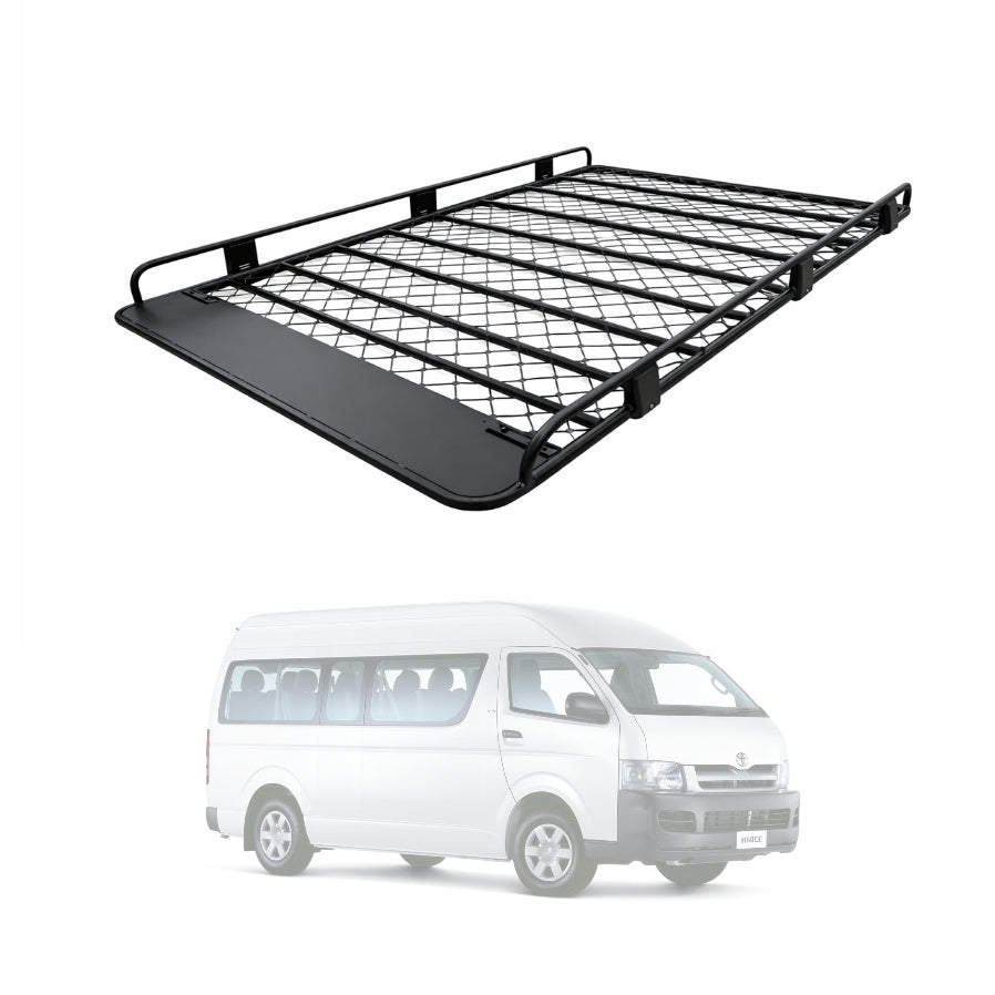 Aluminium Tradesman Roof Rack For Toyota Hiace 1988-18 Alloy 2400x1464mm - 40cm brackets