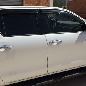 TRADIESCHOICE Weathershields Weather Shield Window Visor for Toyota Hilux Dual Cab 2005-2015 | Enhance Style and Comfort