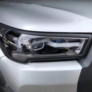 Matte Black Head lights Trim Cover to suit Toyota Hilux SR5 Rogue 2020 2021+