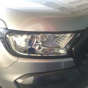 Matt Black Head Light Cover Trim to suit Ford Ranger MK2 Everest 2015-2018