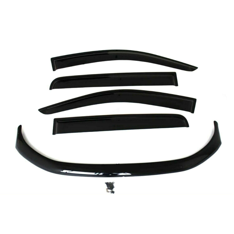 TRADIESCHOICE Bonnet Protector + Weathershields for Ford Ranger 2012-2015 | Complete Style and Protection Package