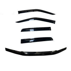 TRADIESCHOICE Bonnet Protector + Weathershields for Nissan Navara D40 2005-2012 Dual Cab | Style and Protection Combined