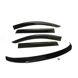 Bonnet Protector + Weathershields to suit Mitsubishi Pajero QE Sport 2015-2018