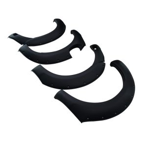 JUNGLE FENDER FLARES MATTE BLACK GUARD TRIM FITS FORD RANGER PX3 T8 2018 2019+ with sensor holes