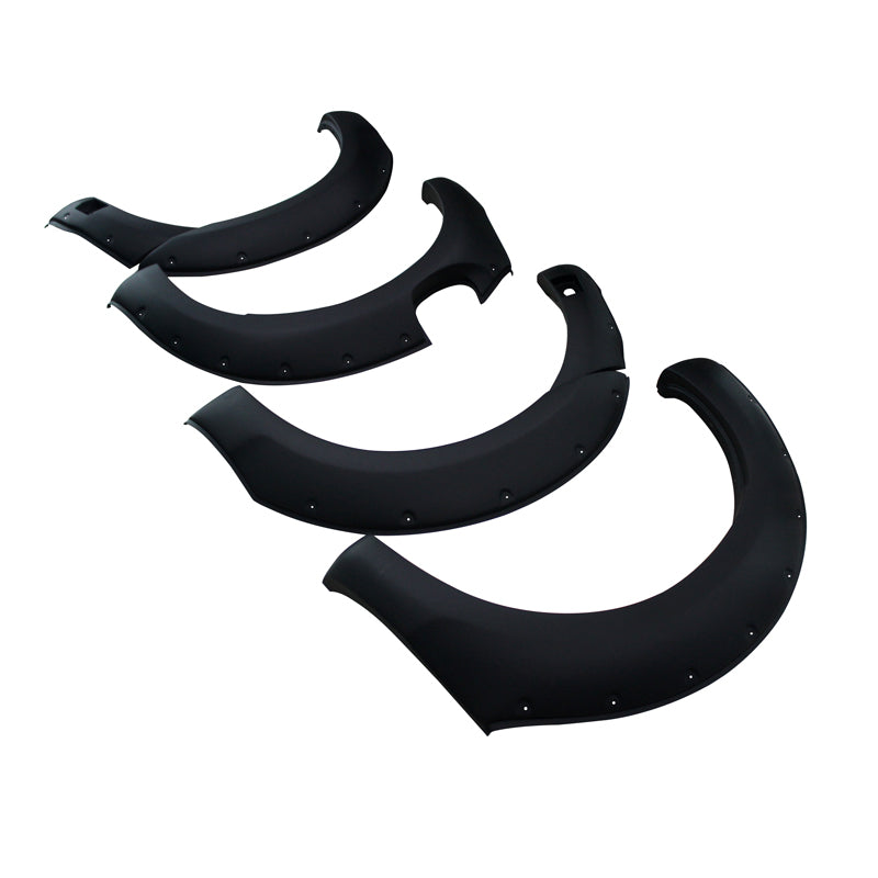 JUNGLE FENDER FLARES MATTE BLACK GUARD TRIM FITS FORD RANGER PX3 T8 2018 2019+ with sensor holes