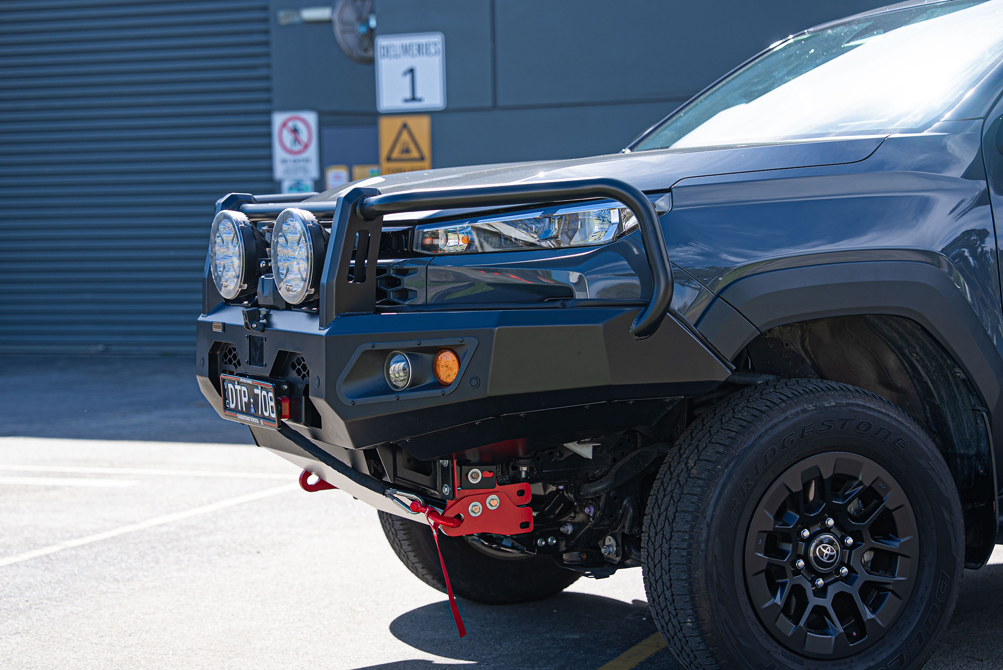 TRACHO Heavy Duty 3 Loop Steel Bull Bar for Toyota Hilux N90 2025 Onwards