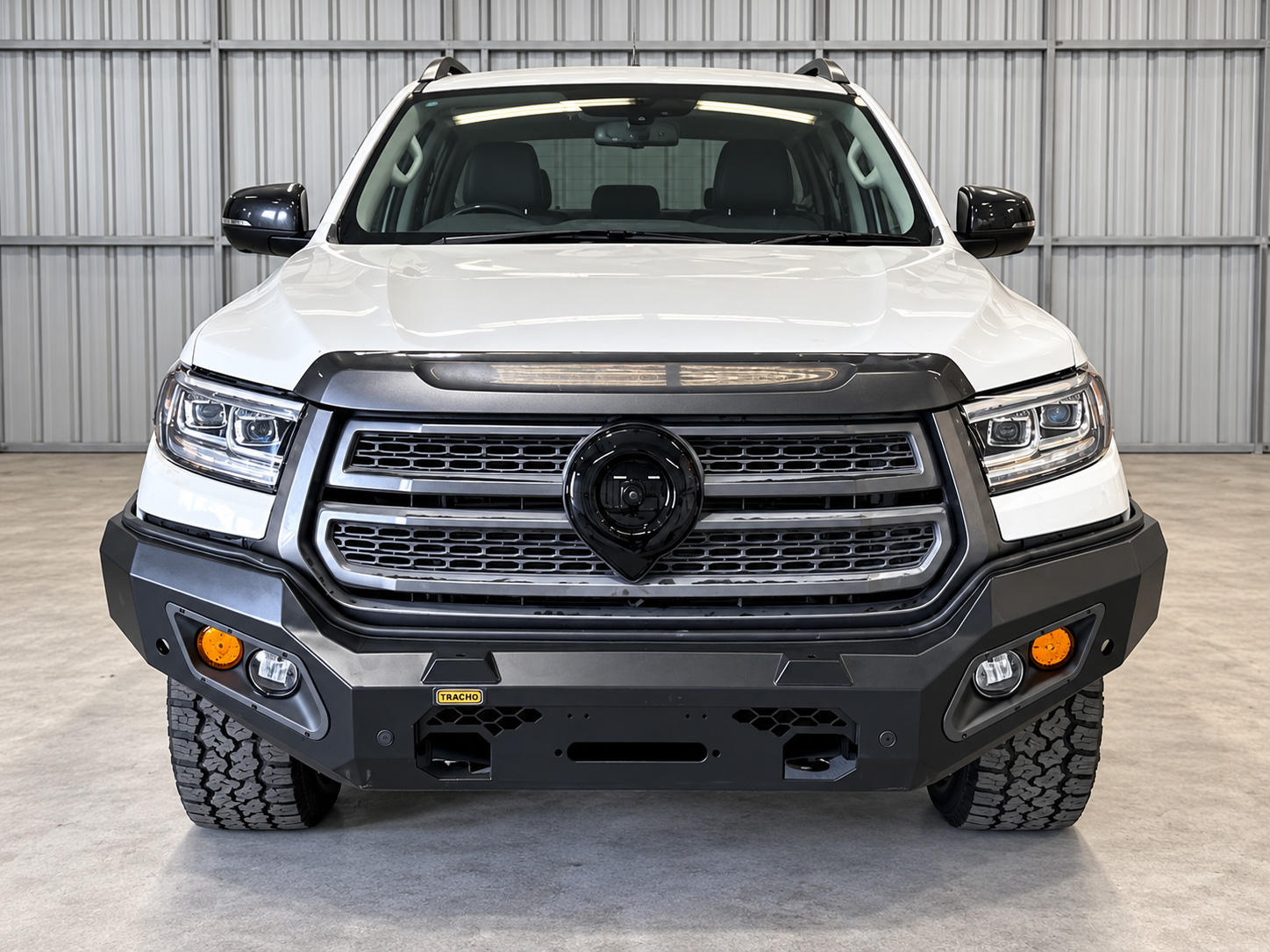 TRACHO Heavy Duty Hoopless Steel Bull Bar for GWM Cannon Facelift 2025 Onwards
