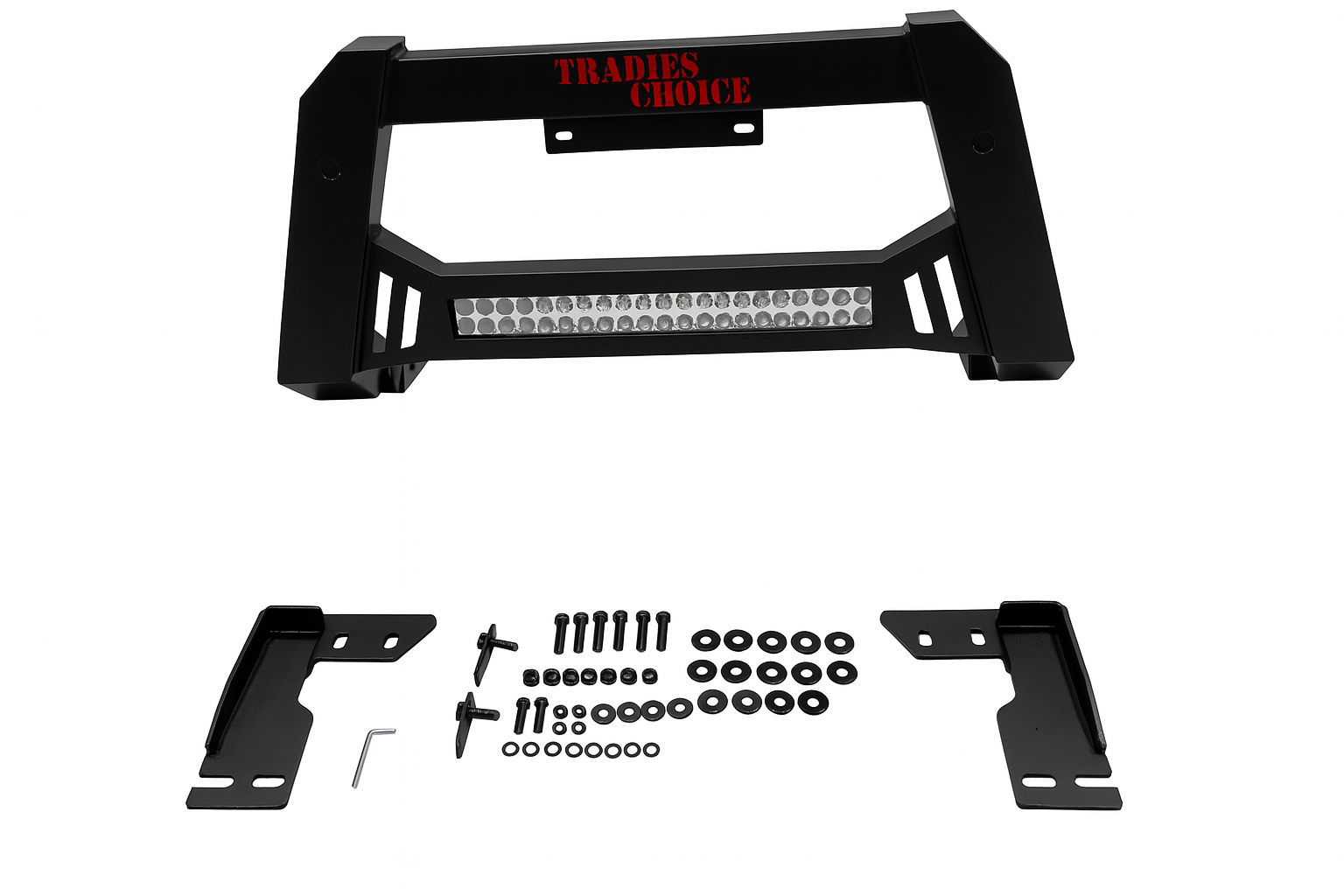 COMMANDBar Matte Finish Steel Nudge Bar for Ford Ranger PX III 2018 Onwards
