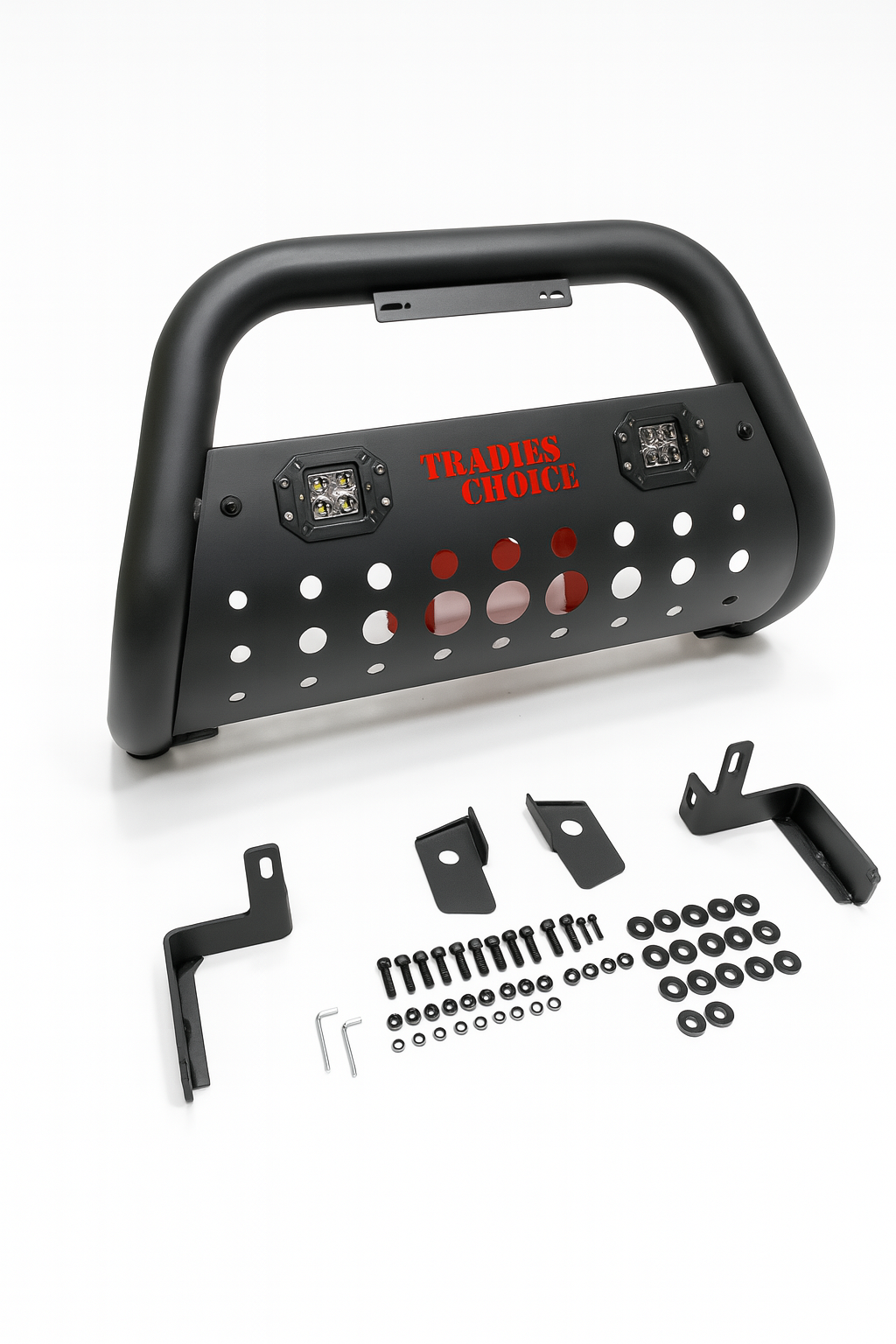 NOVABar Matte Finish Steel Nudge Bar for Ford Ranger PX III 2018 Onwards
